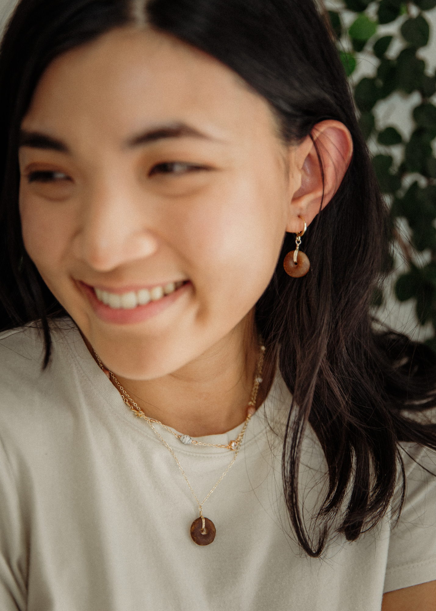 Glass Pendant Earrings