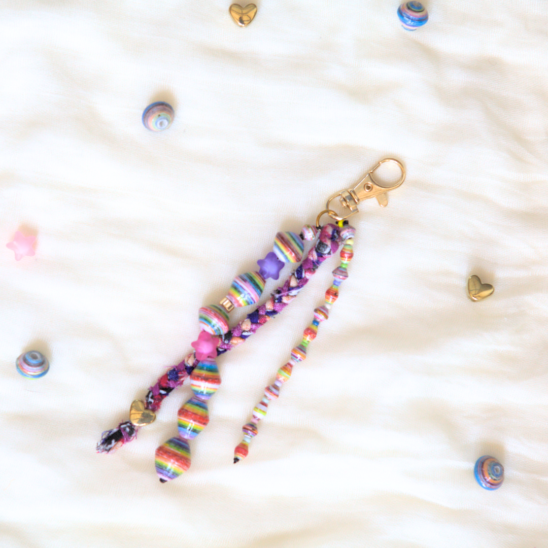 Beaded Bag Charm