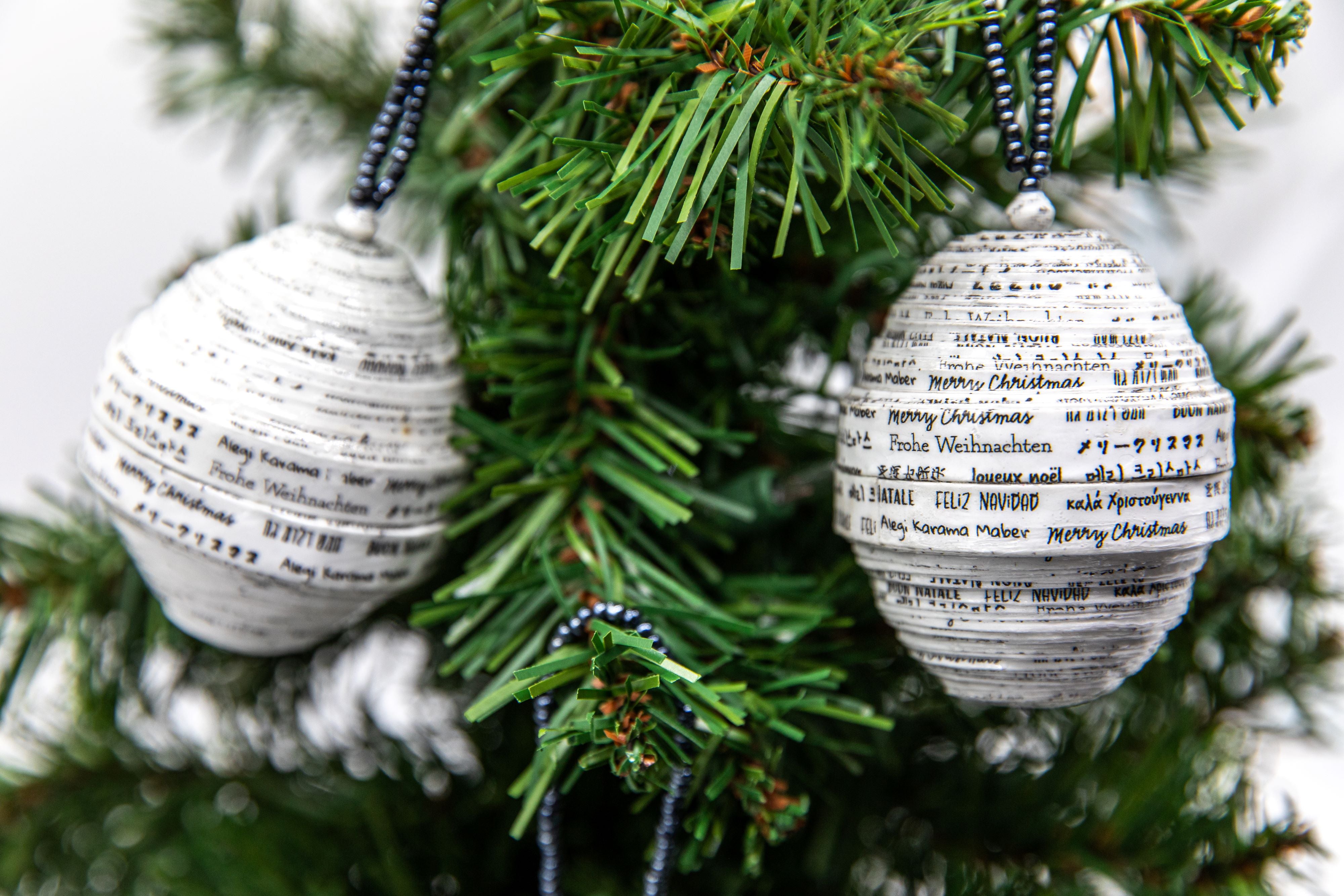 Large Paper Ball Ornaments